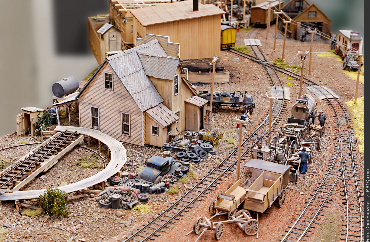 Mosquito & Beer Creek Railroad • Tag der offenen Tür 2014 • Bestehende 0n30-Anlage M&BC