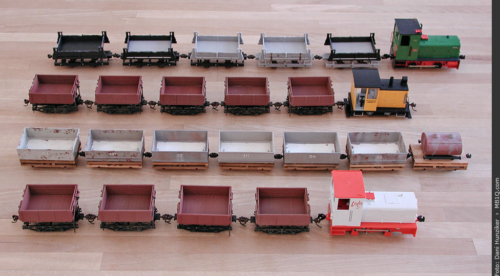 Das Rollmaterial der Red Mountain Tramway (RMT)