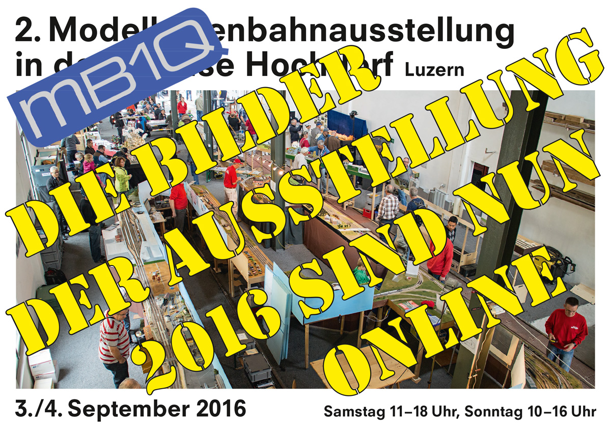 Flyer «2. Modelleisenbahnausstellung in Hochdorf»