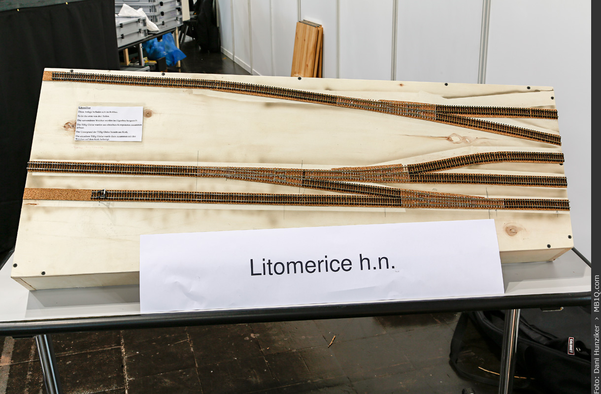 Weichenstrasse in Spur TT, Litoměřice h.n.