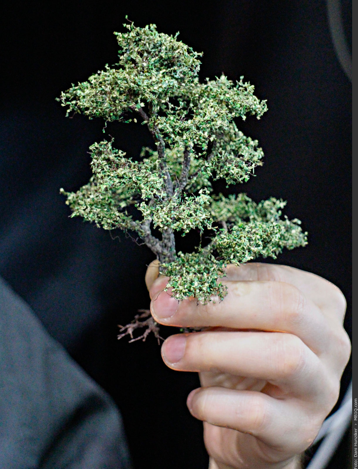 Fertig belaubter Modellbaum von Modellbaukunst Uli Strauch