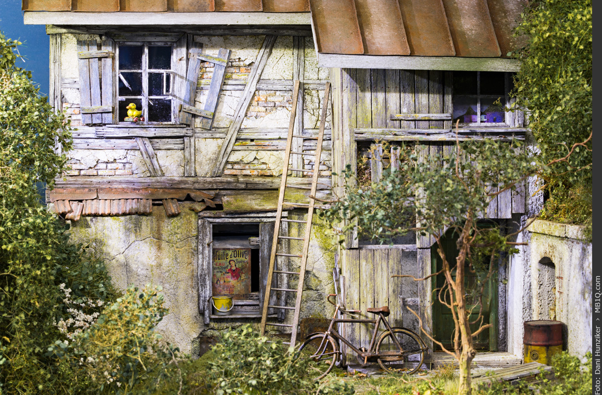 Haus mit Riegelkonstruktion, Massstab 1:35, Marcel Ackle