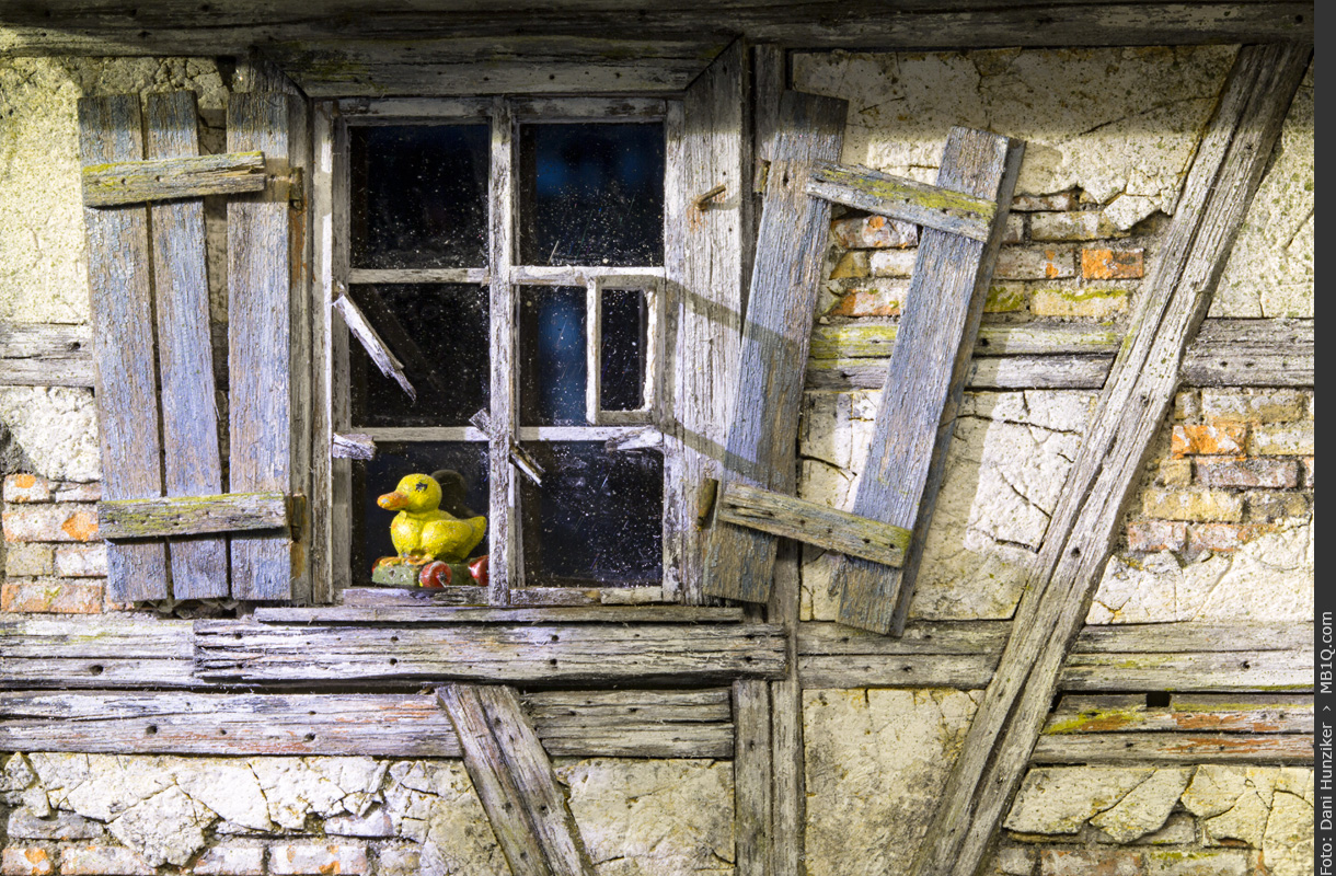 Zieh-Holzente auf Rädern, Massstab 1:35, Marcel Ackle