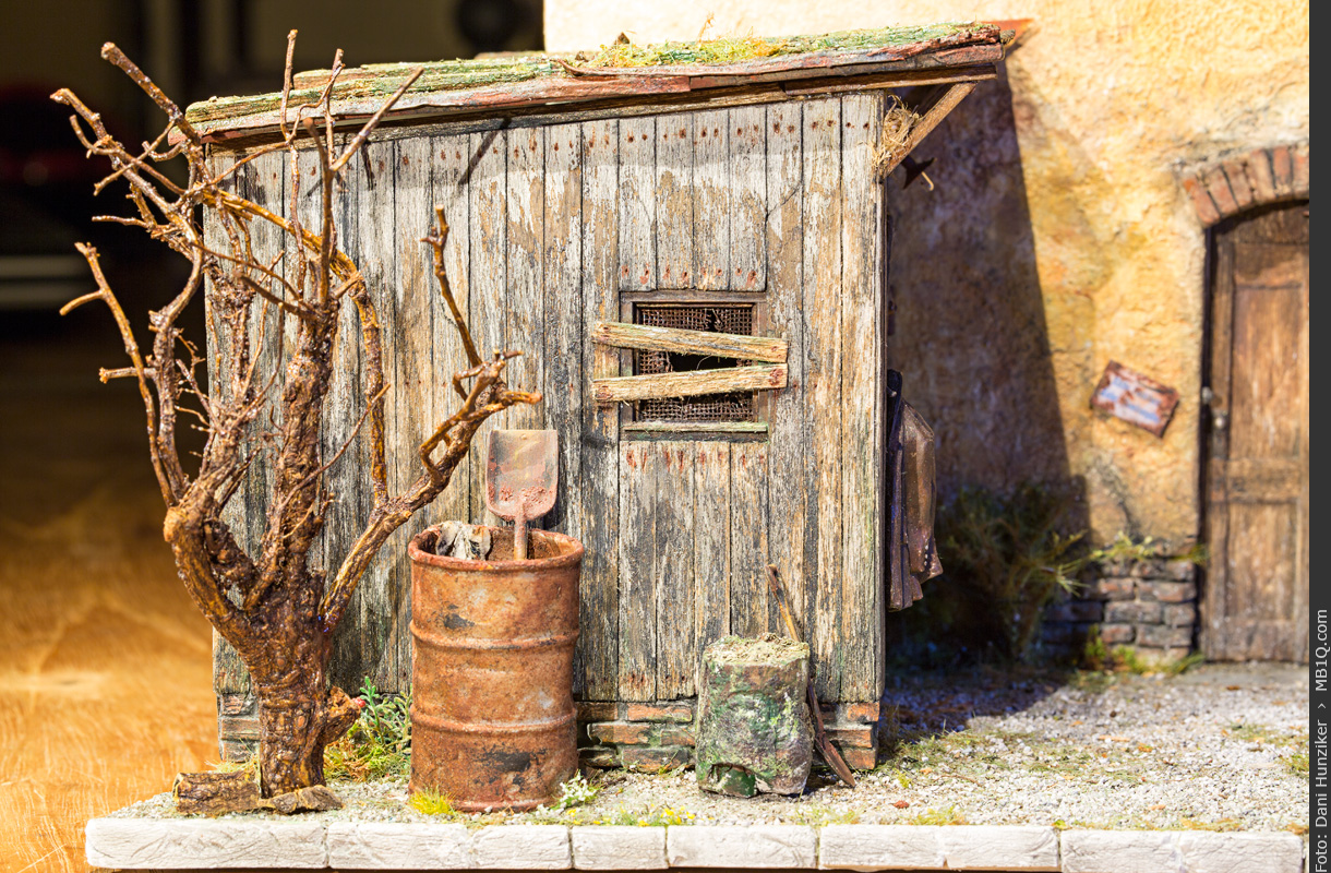 Holzschuppen, Massstab 1:22,5