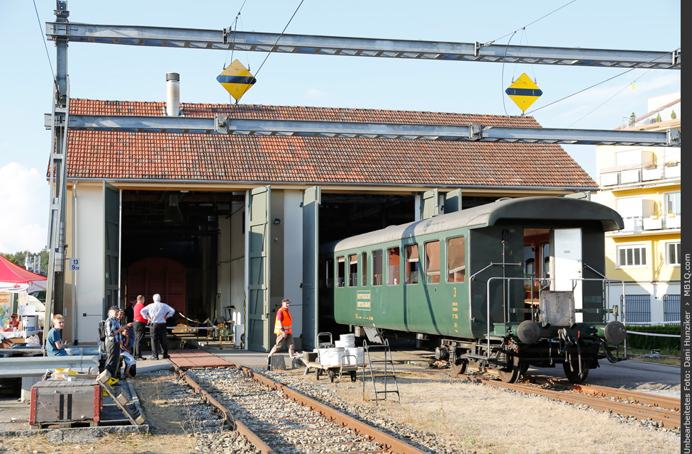 Abendstimmung vor der Remise Hochdorf