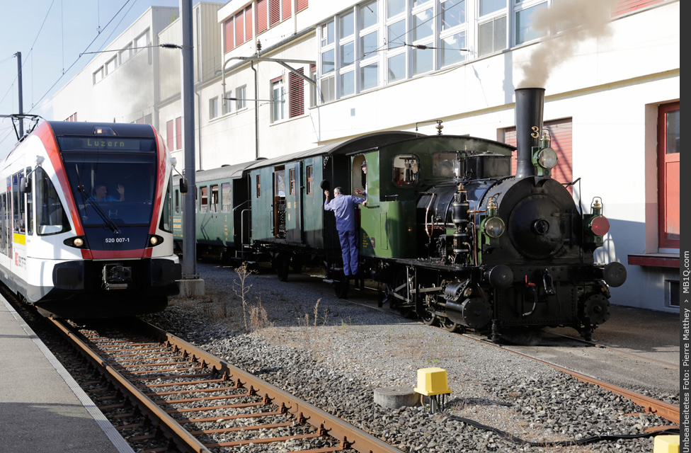 Mit dem Dampfzug nach Hitzkirch und zurück