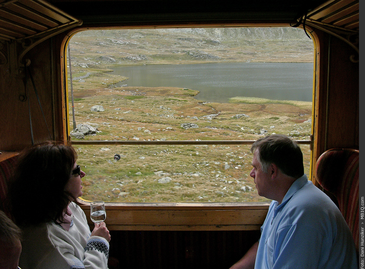 Doris und Daniel Ammann auf der Berninalinie