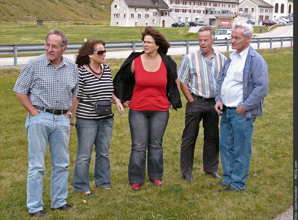 Rauchpause in Bernina Suot