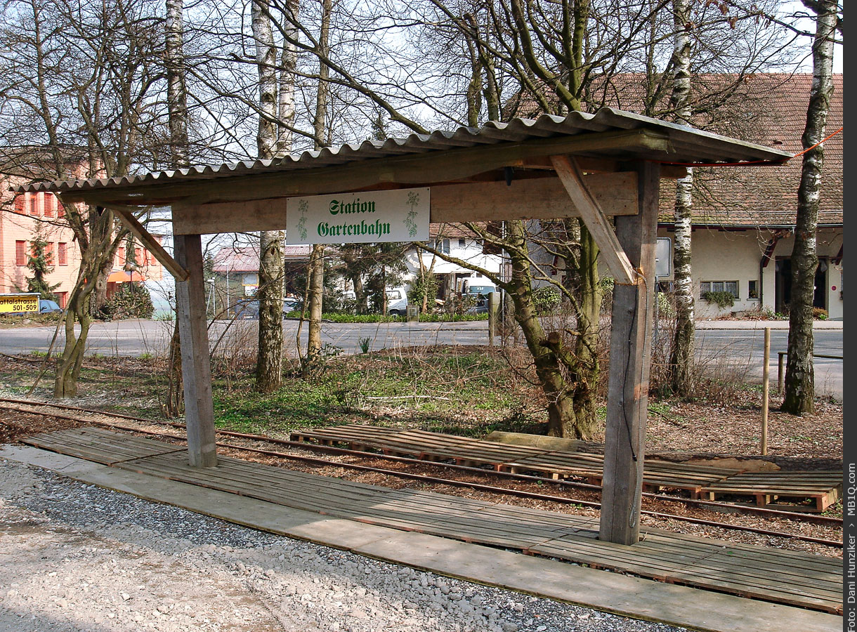 Untere Station Gartenbahn, Rümlang-Letten