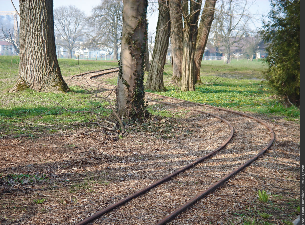 Feldbahngleis, Rümlang-Letten