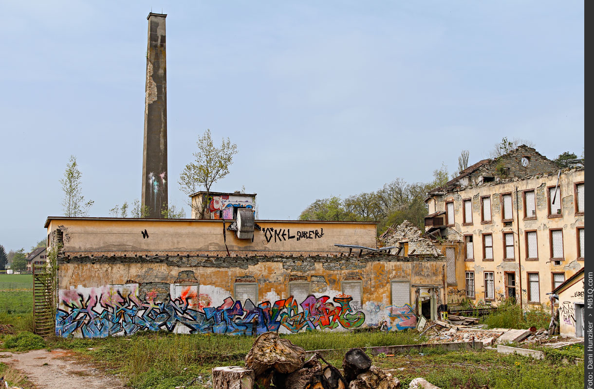 Trümmer der Spinnerei Jakobstal, Bülach