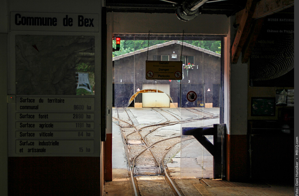 Gleisanlagen und Werkstätte, Salzbergwerk Bex